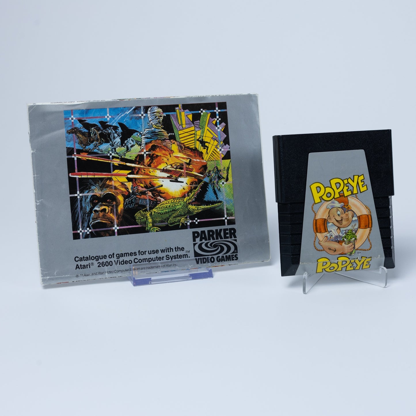 Popeye - Atari 2600 Spiel - mit Spielekatalog - Funktioniert - Zustand Sehr Gut