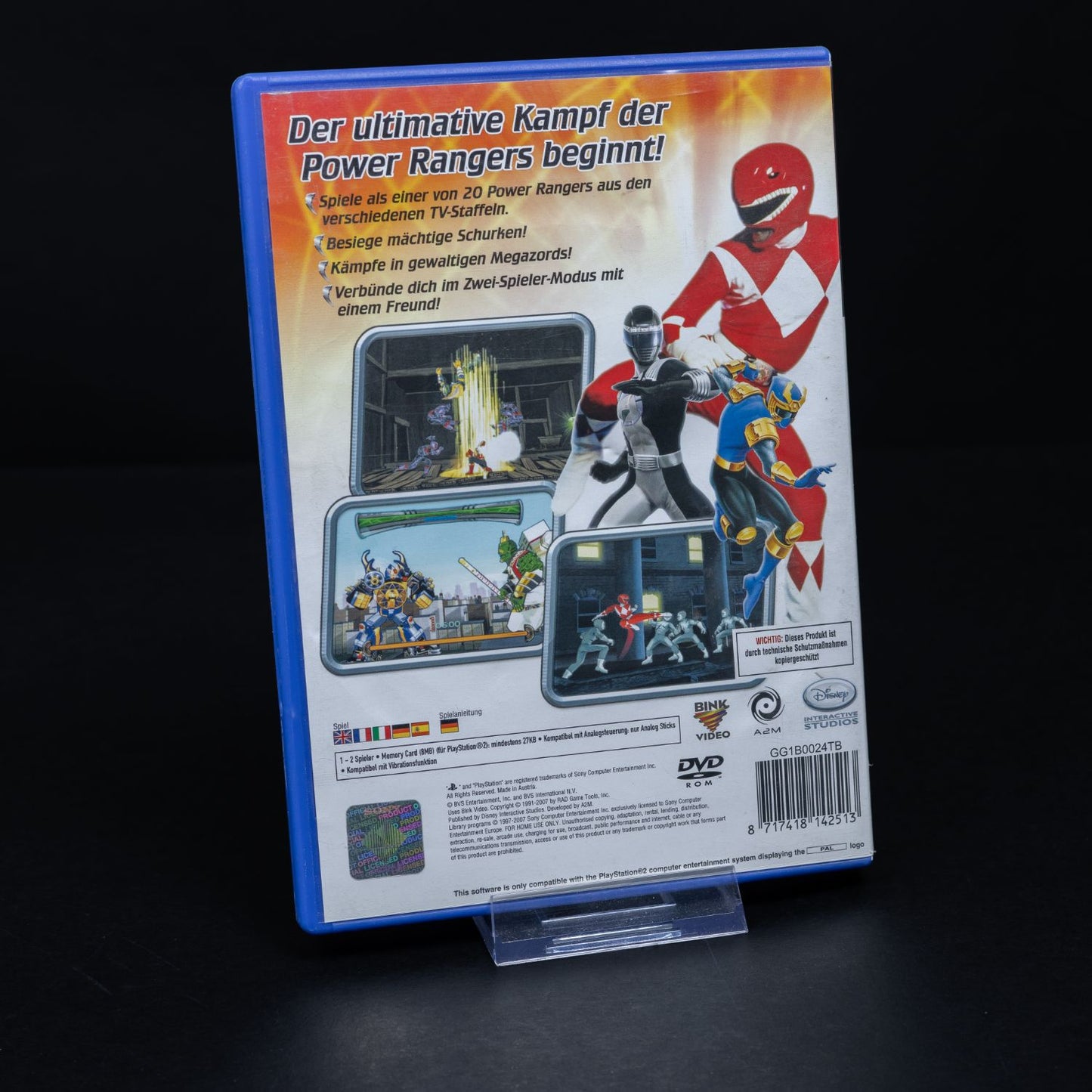 Power Rangers - Super Legends - Playstation 2 PS PAL - CiB - Zustand Sehr Gut