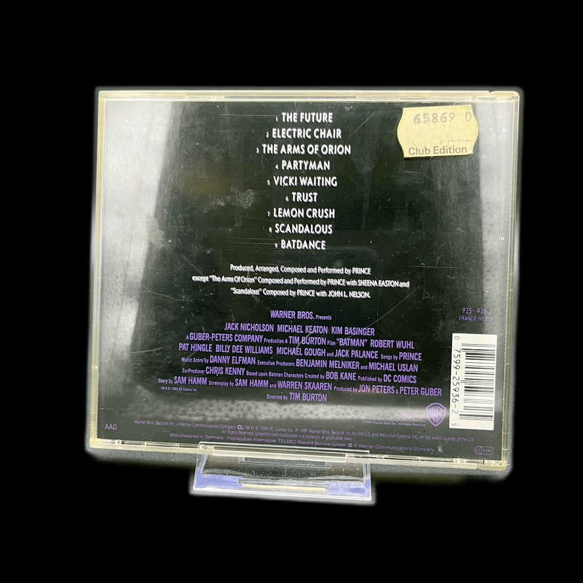 Prince - Batman - 1989 - CD - Soundtracks & Musicals - Club Edition - Gebraucht