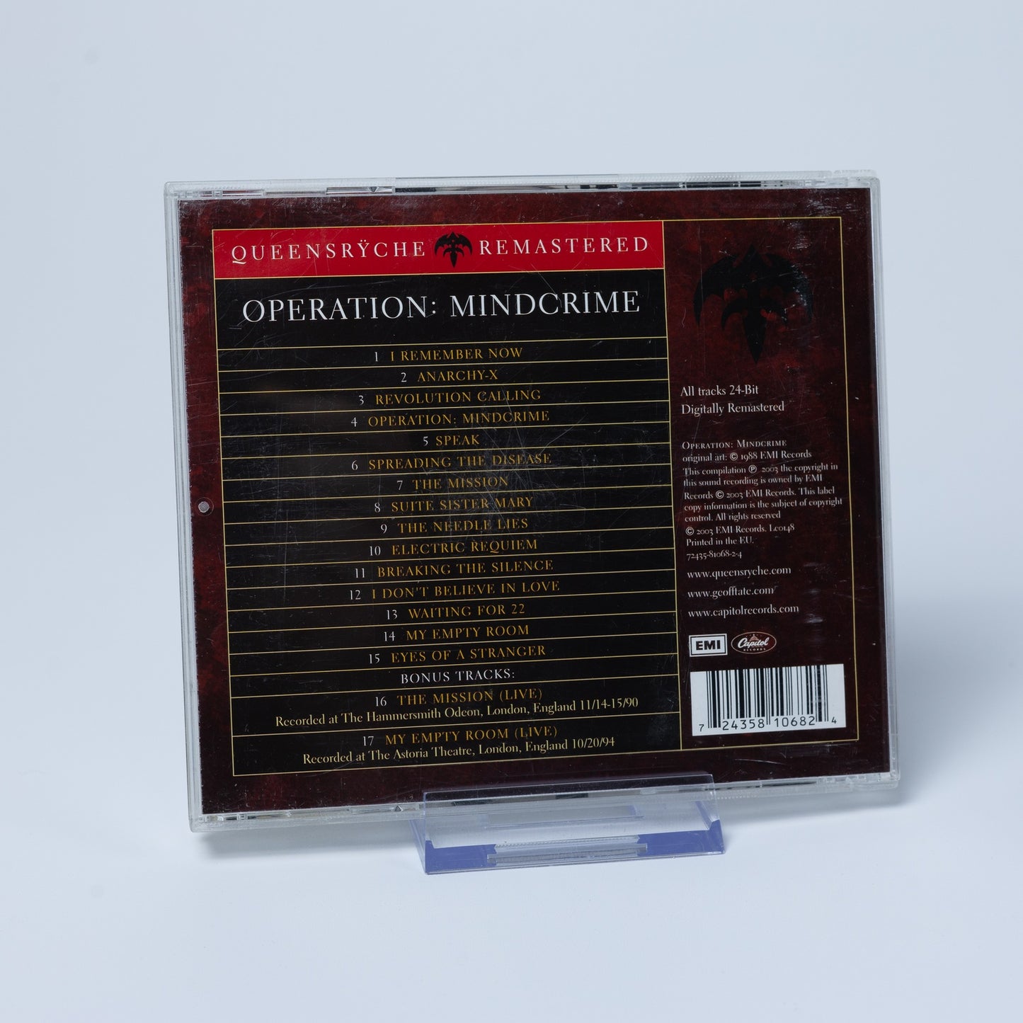 Queensrÿche - Operation: Mindcrime - CD - Rock - Album - NM / VG+ - Gebraucht