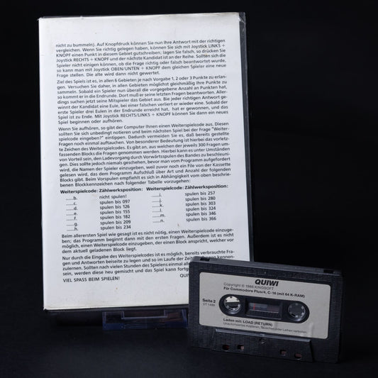 Quiwi (1986) - Wissens- & Quiz-Spiel für Commodore C-16 Plus/4 in OVP - Deutsch