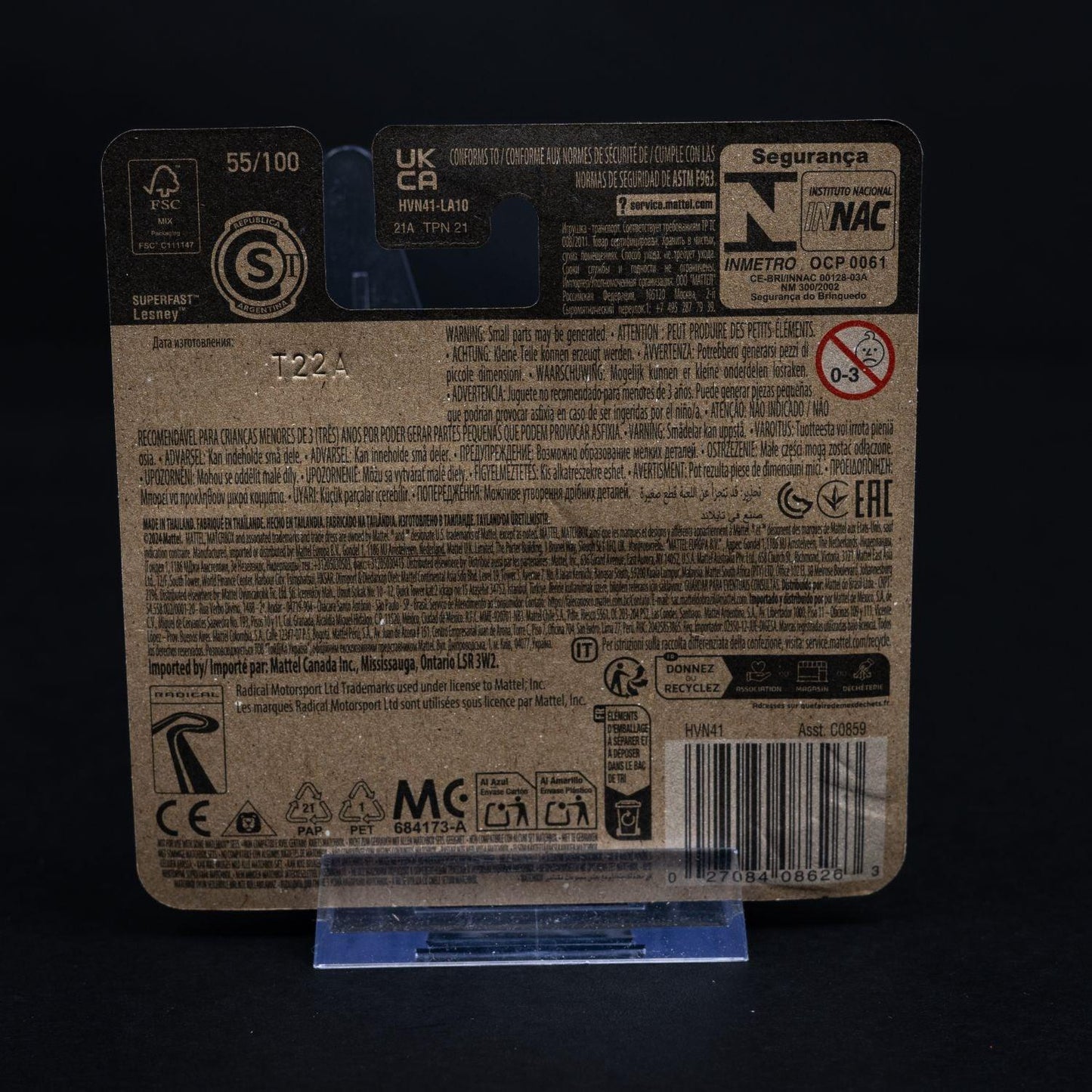 radical-sr3-xxr-sammlerstueck-standmodell-mattel-matchbox-164-ovp-2 - Utopia Collectibles