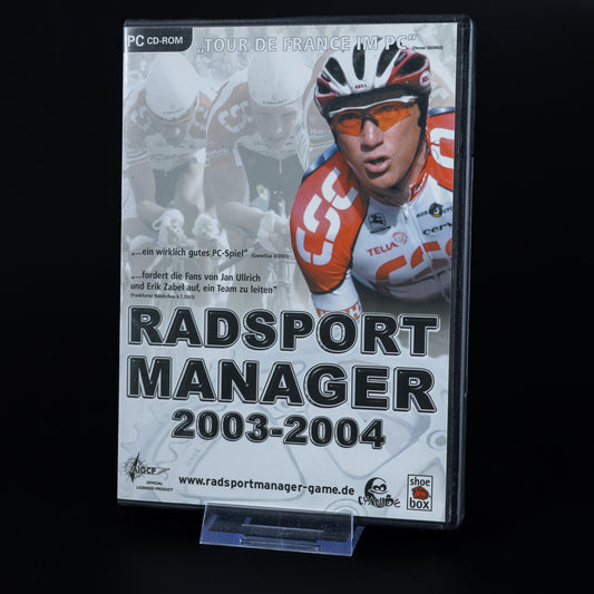 Radsport Manager 2003-2004 - PC CD-ROM Spiel - CiB - Zustand Sehr Gut