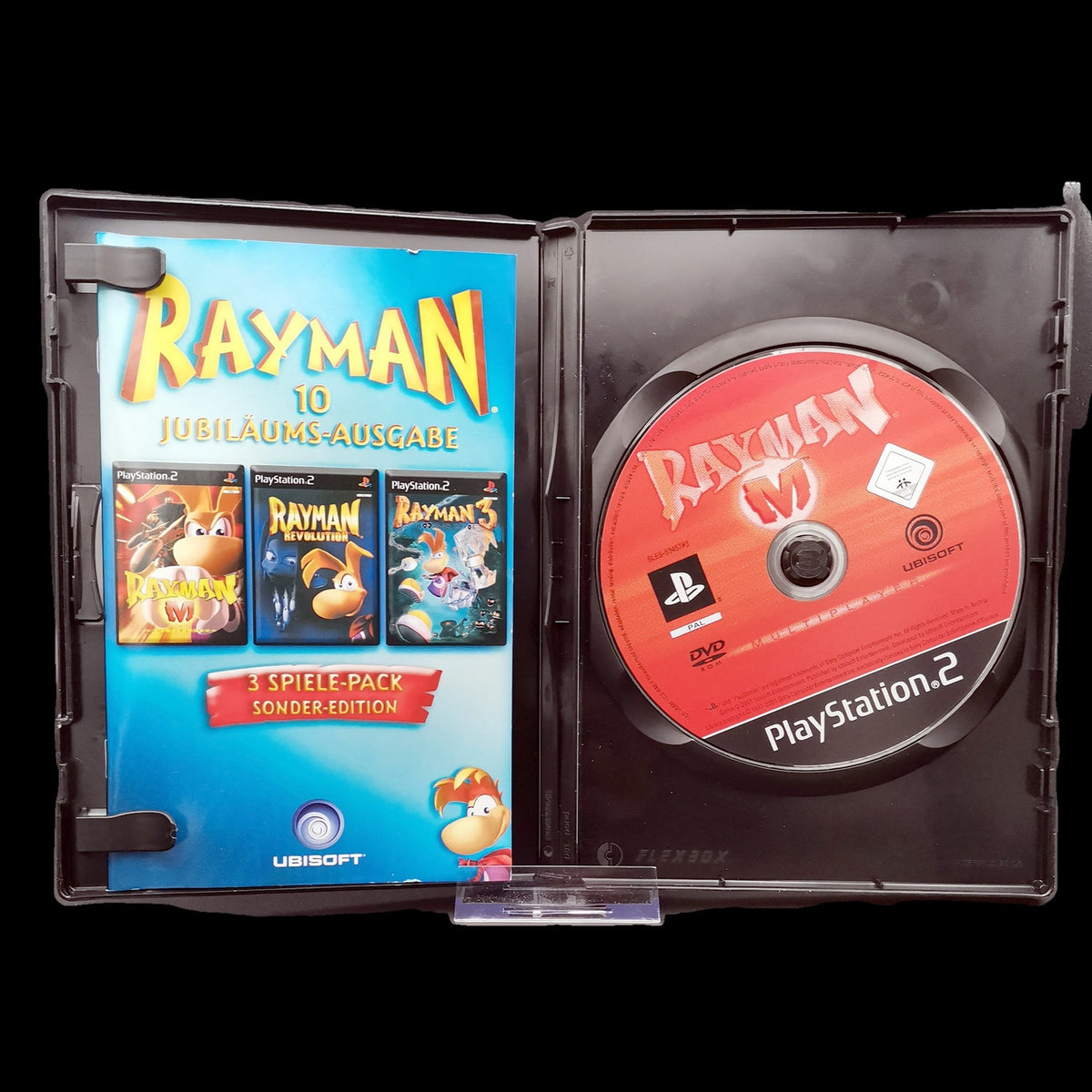 Rayman 10 Jubiläums-Ausgabe - Playstation 2 PS2 - 3 Spiele - PAL - Zustand Gut