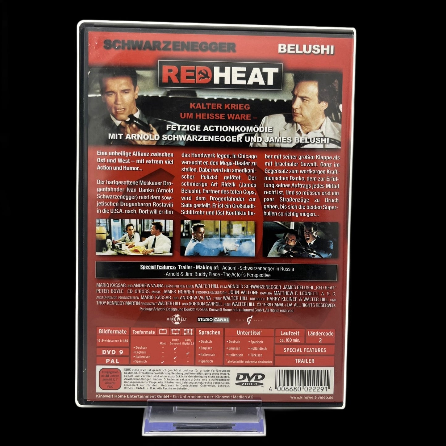 Red Heat - Special Features - Trailer - Making Of - DVD - Action - Gebraucht