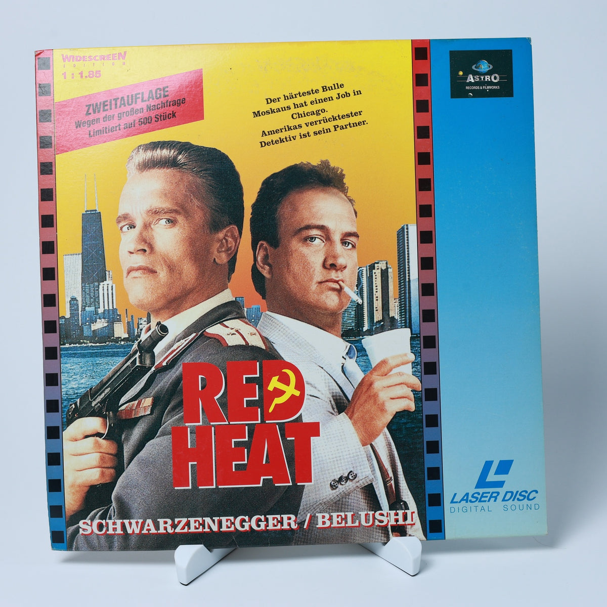 Red Heat - 1996 - Schwarzenegger - Belushi - LaserDisc - Zustand Gut