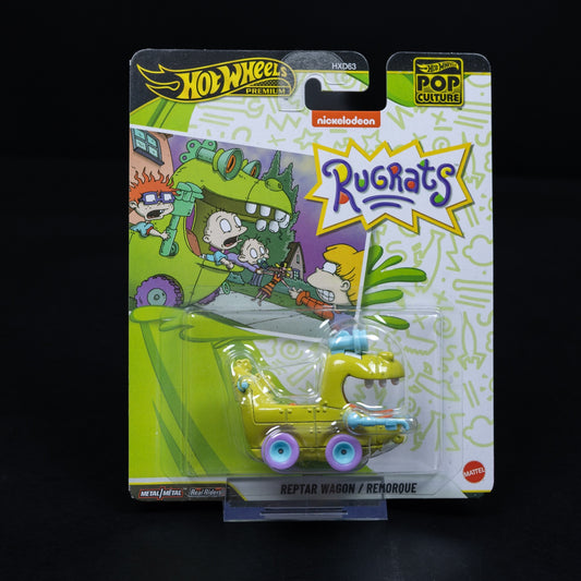 Pkws Reptar Wagon - Mattel - Hot Wheels Premium - Rugrats - 1/64 - Grün - Neu