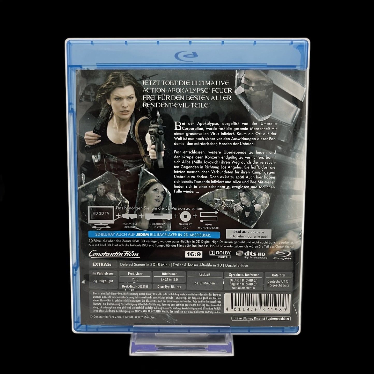 Resident Evil - Afterlife - Resident Evil - Blu-Ray 3D Version - DVD - Gebraucht