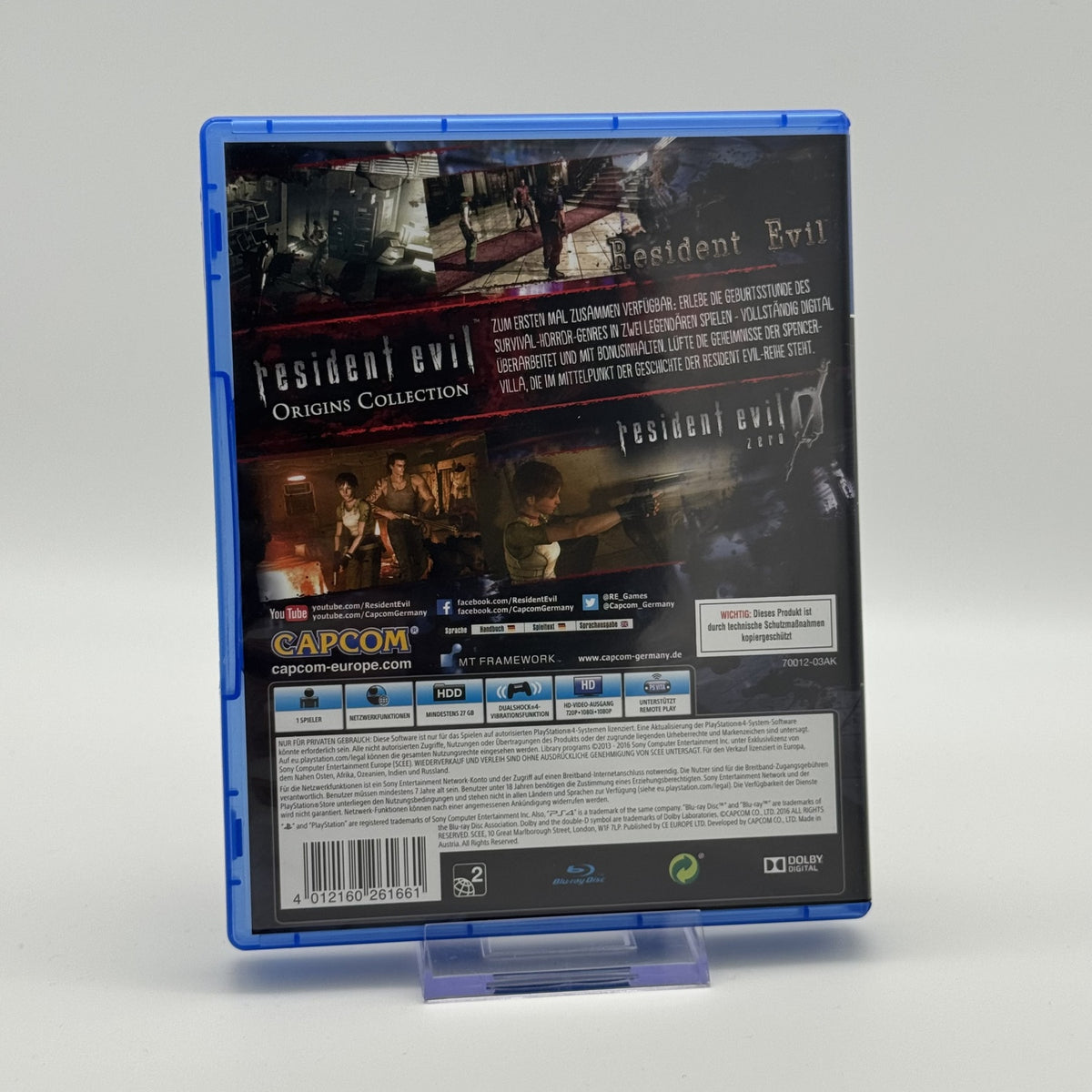 Resident Evil Origins Collection - Playstation 4 PS4 - CiB - Zustand Sehr Gut