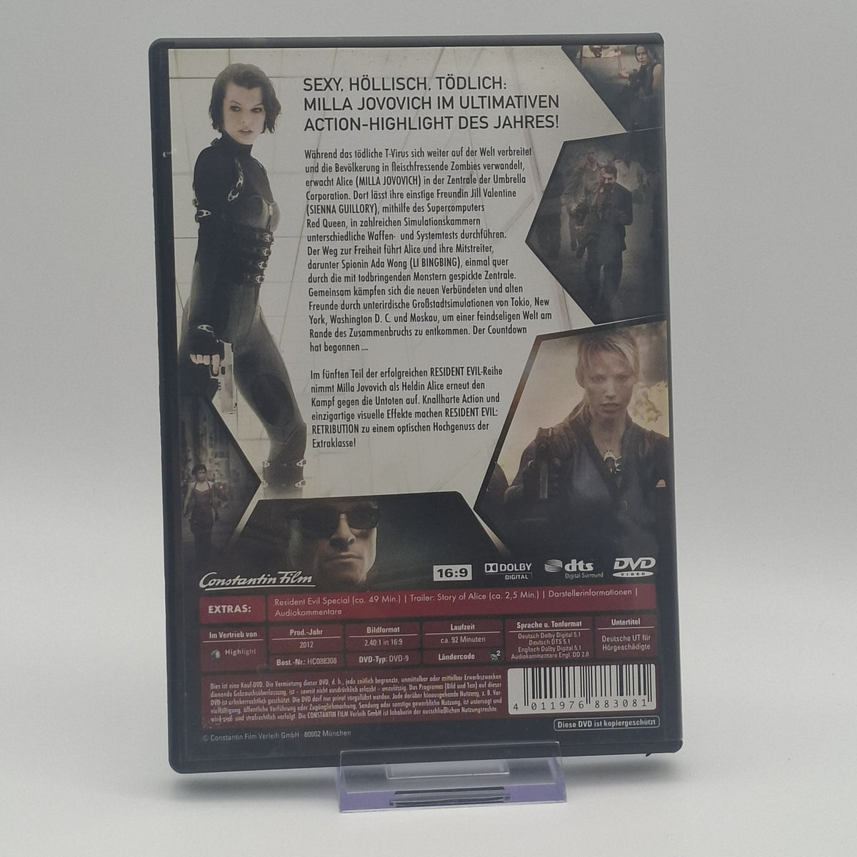 Resident Evil: Retribution - Action-Highlight - DVD - Film - Zustand Sehr Gut