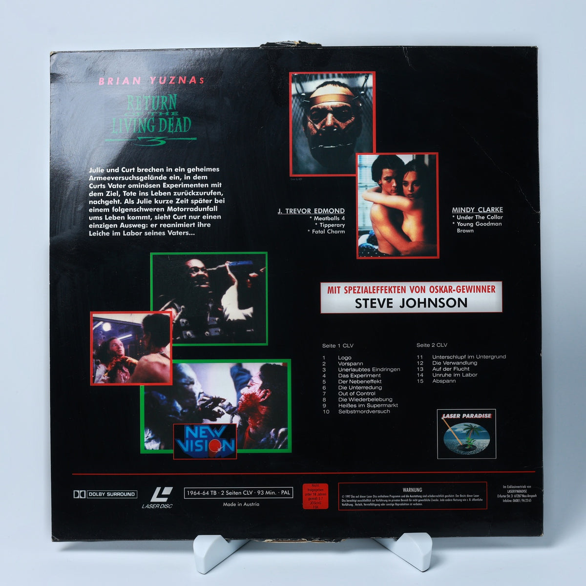 Return of the Living Dead 3 - Limited Edition - 1997 - LaserDisc - Zustand Okay
