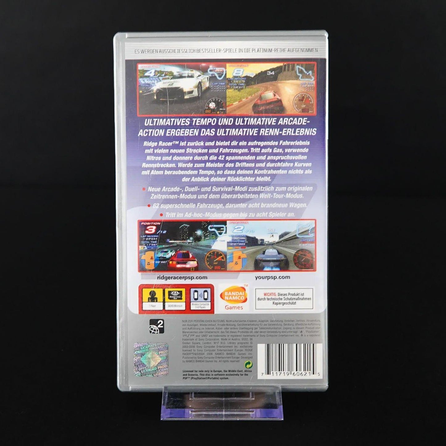 ridge-racter-2-playstation-portable-psp-platinum-cib-komplett-gebraucht-3 - Utopia Collectibles