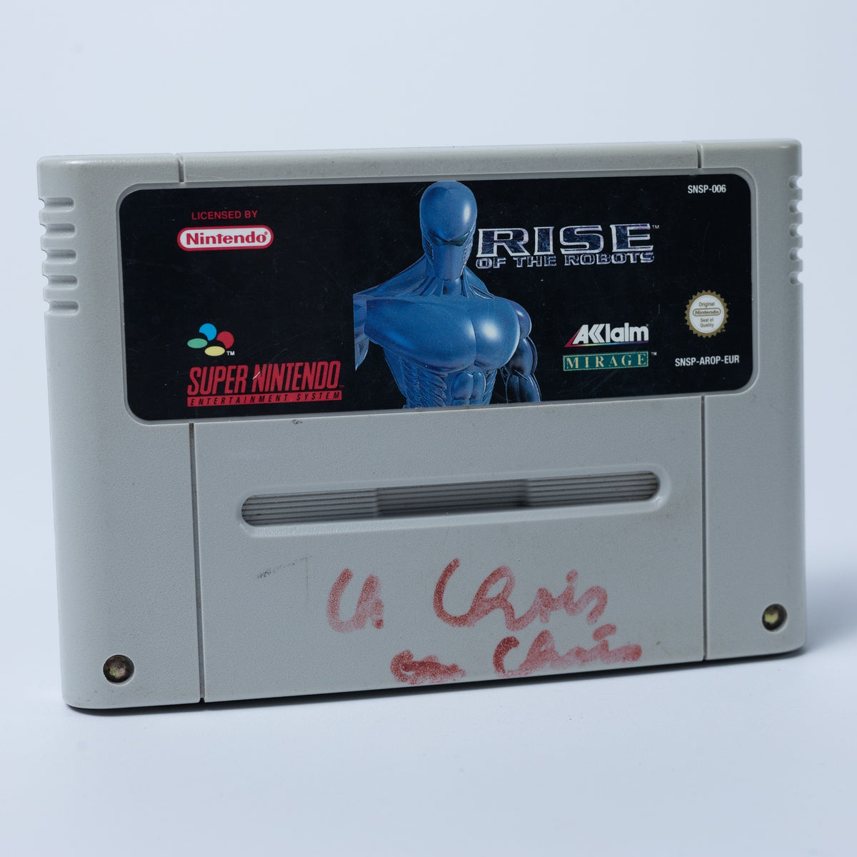 Rise of the Robots - Super Nintendo SNES PAL Spiel - Nur Modul - Zustand Okay