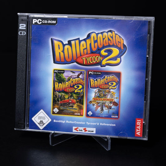 Roller Coaster Tycoon 2 Addons: Time Twister + Wacky Worlds - PC CD-ROM