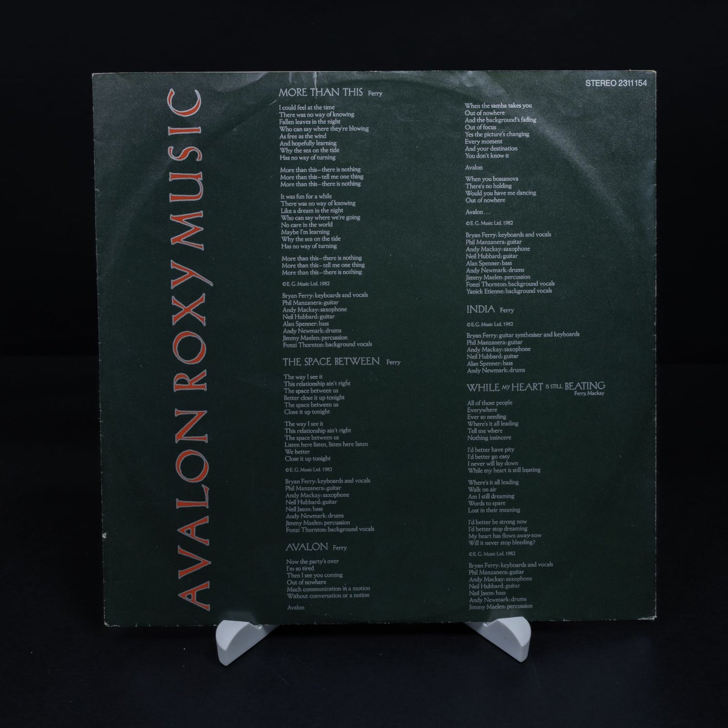 Roxy Music – Avalon - Vinyl LP Schallplatte - NM / VG+