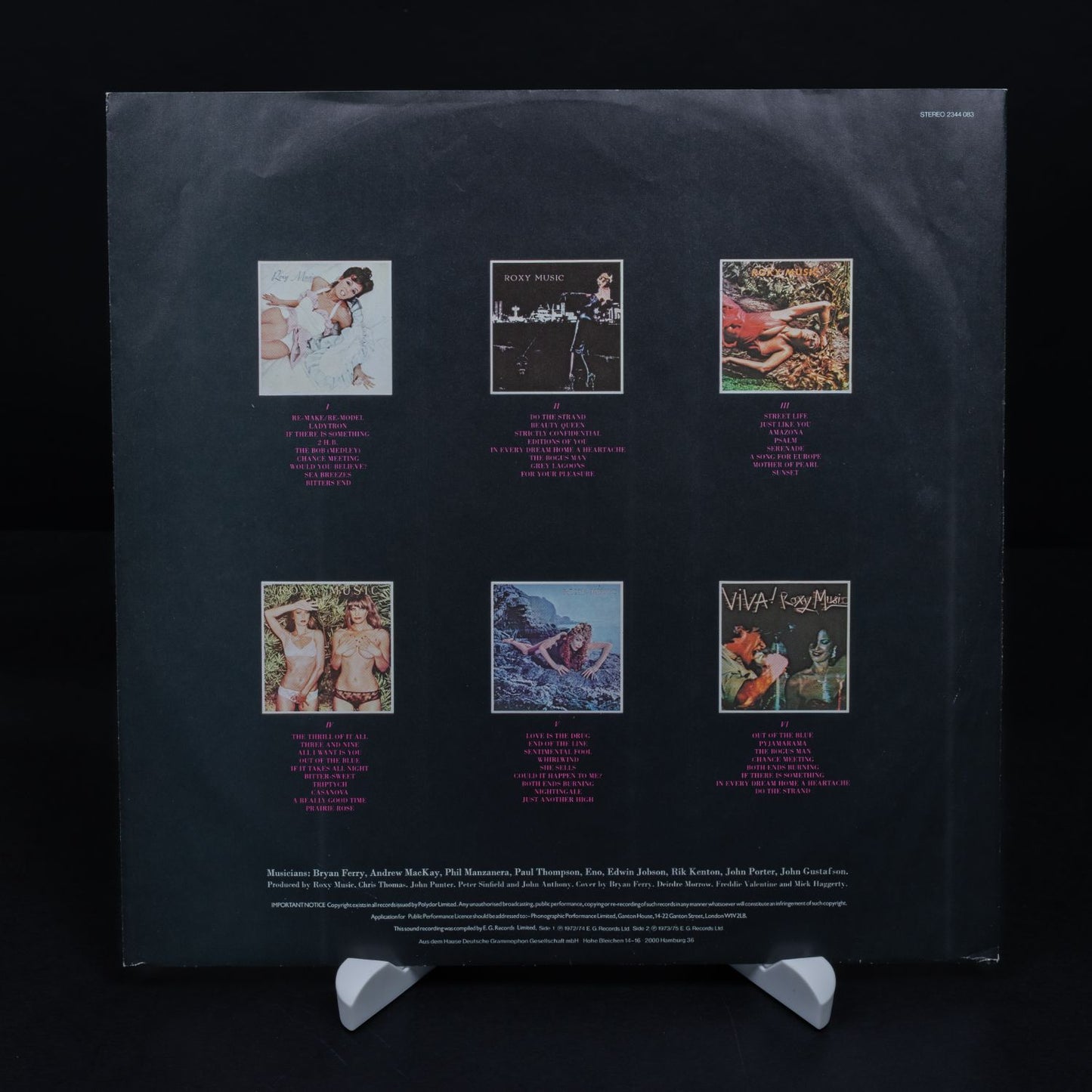 Roxy Music – Greatest Hits - Vinyl LP Schallplatte - NM / NM