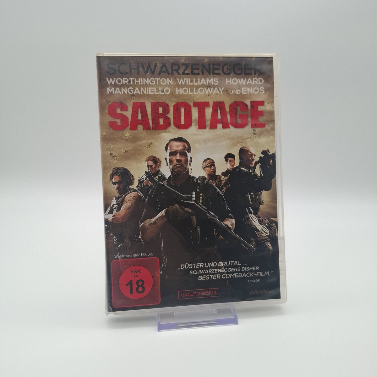 Sabotage - Uncut Version - Arnold Schwarzenegger - 2014 - DVD - Zustand Sehr Gut