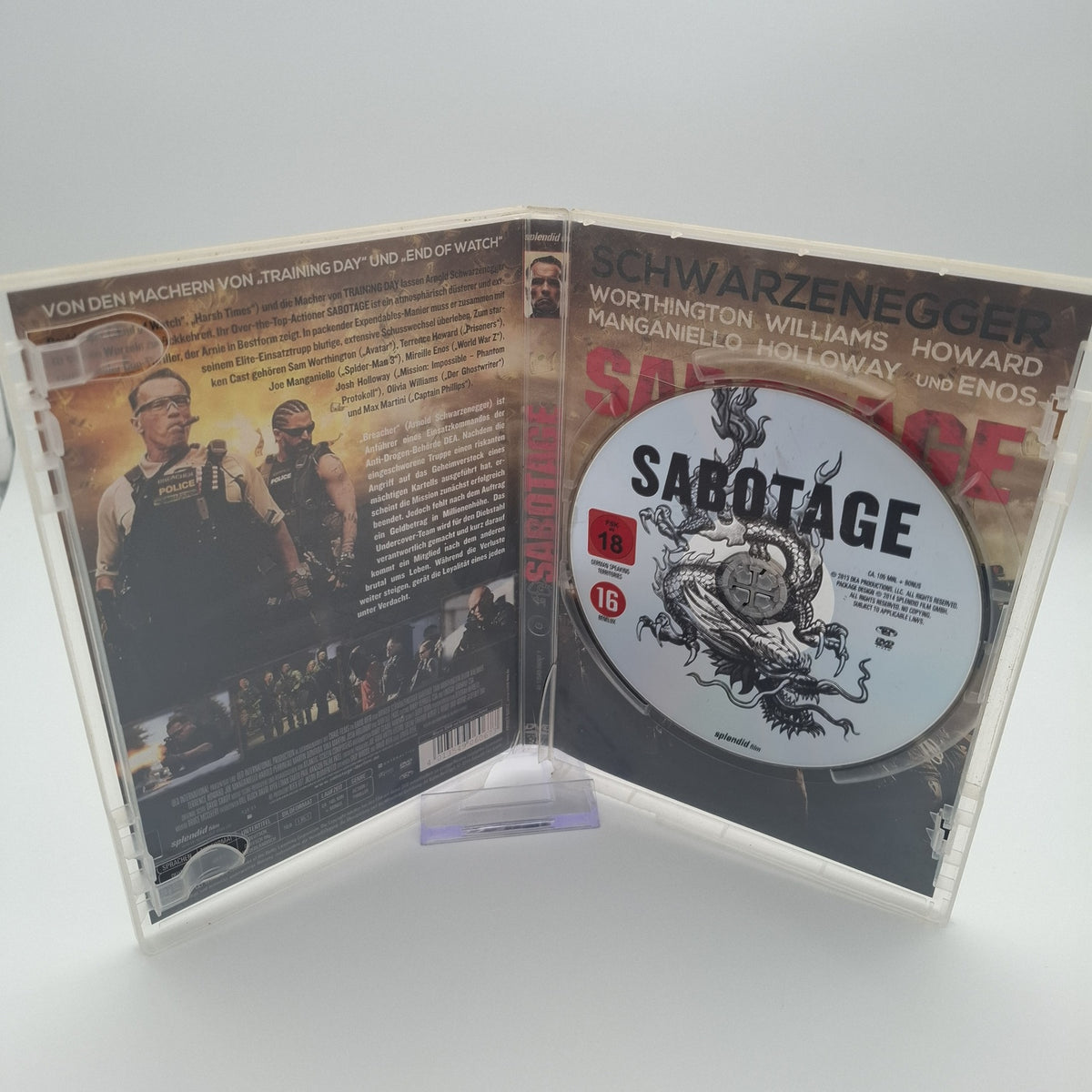 Sabotage - Uncut Version - Arnold Schwarzenegger - 2014 - DVD - Zustand Sehr Gut