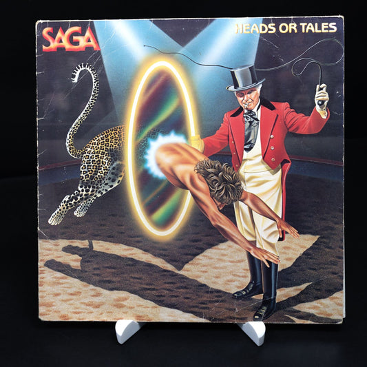 Saga - Heads Or Tales - Vinyl LP Schallplatte - Rock - G+ / VG+