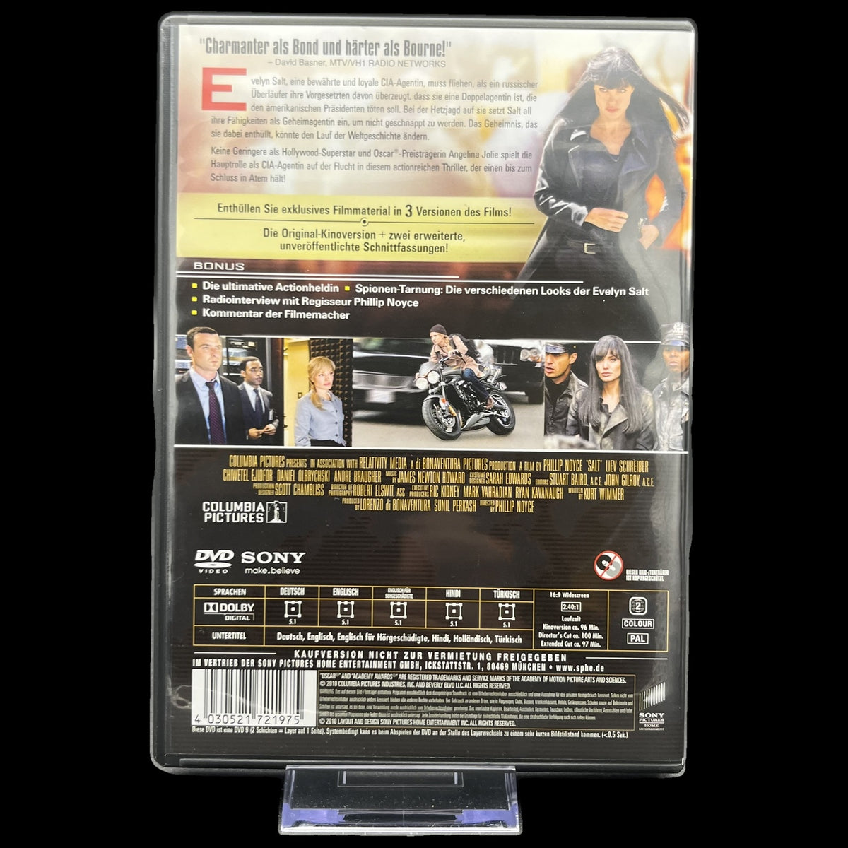 Salt - Deluxe Extended Edition - Angelina Jolie - Action - DVD - Gebraucht