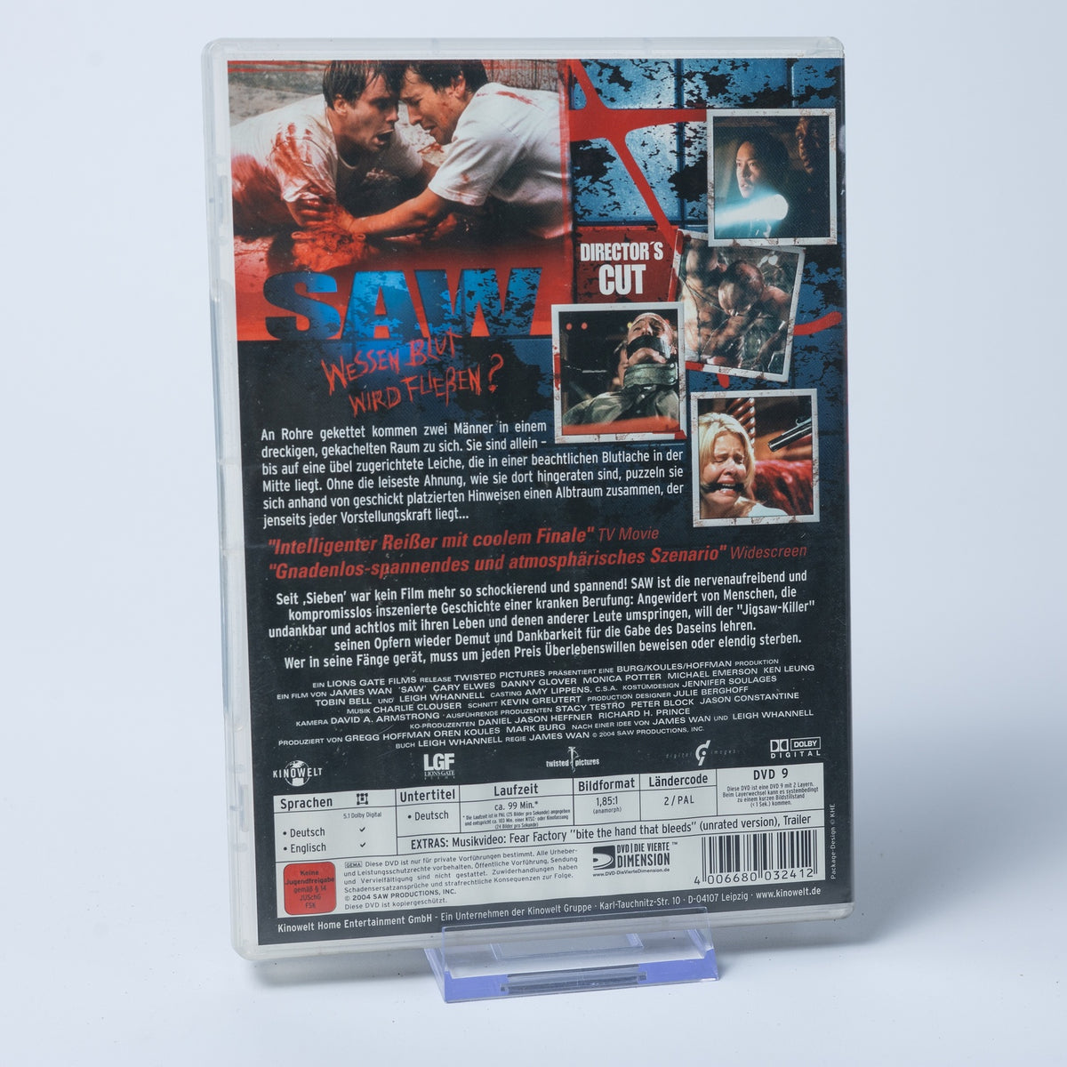 Saw - Director's Cut - James Wan - DVD - Slasher - Film - Horror - Gebraucht