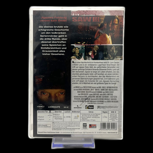 Saw III - Saw - Kinofassung - Horror - DVD - Gore - Film - Gebraucht