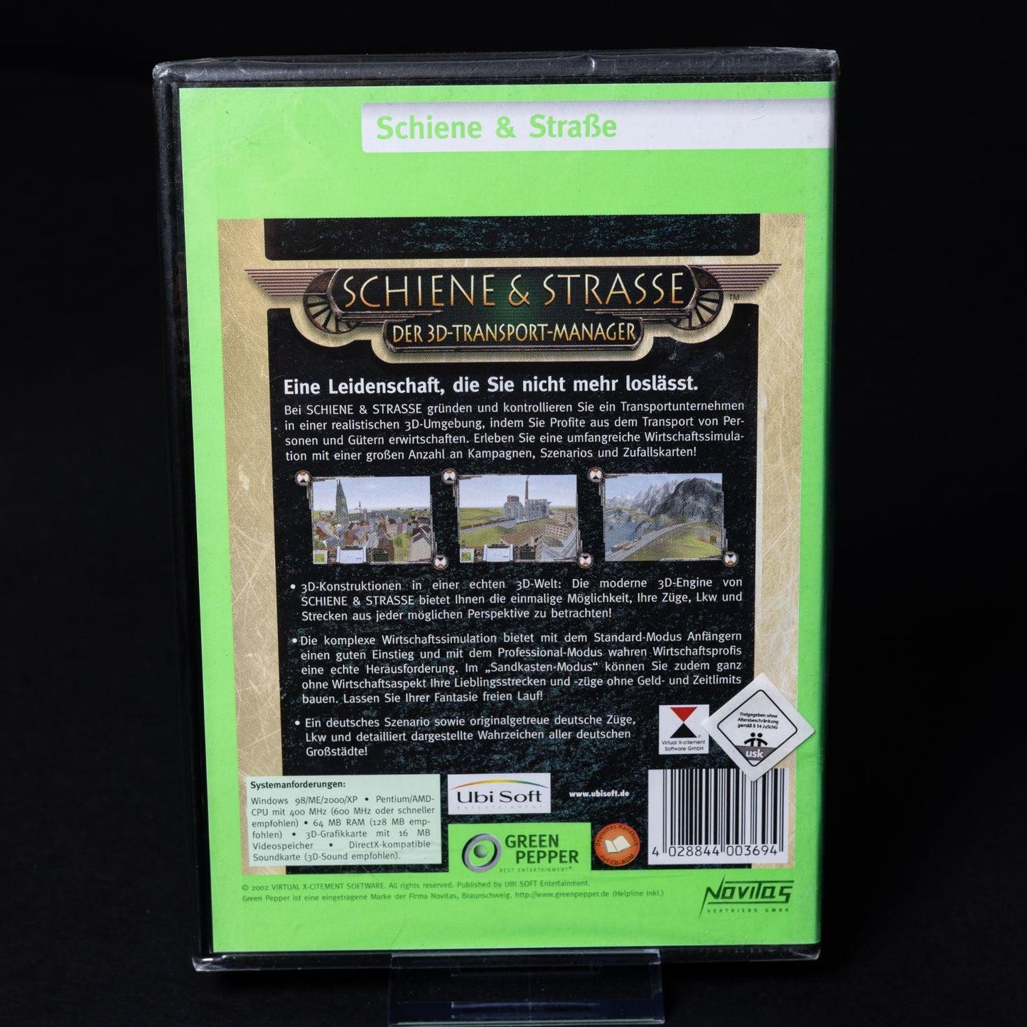Schienen & Strasse - Der 3D Transport Manager - PC CD-ROM Spiel - Neu & Sealed