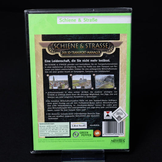 Schienen & Strasse - Der 3D Transport Manager - PC CD-ROM Spiel - Neu & Sealed