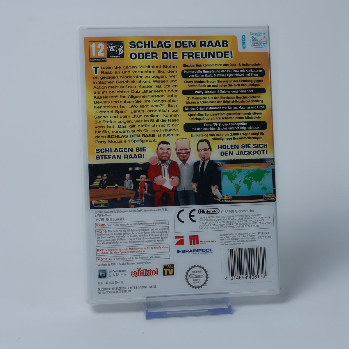 Schlag den Raab - Nintendo Wii Spiel - CiB - PAL - Deutsch - Zustand Sehr Gut