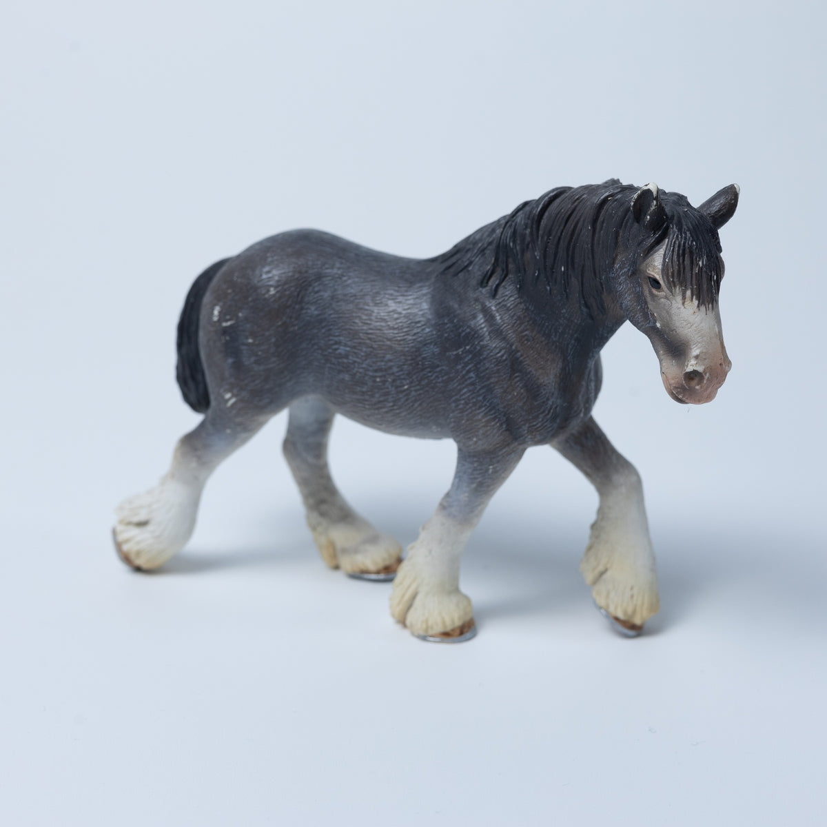 Schleich Tier Figur: Pferd / Clydesdale Stute (2004) - 13291 - Zustand Bespielt