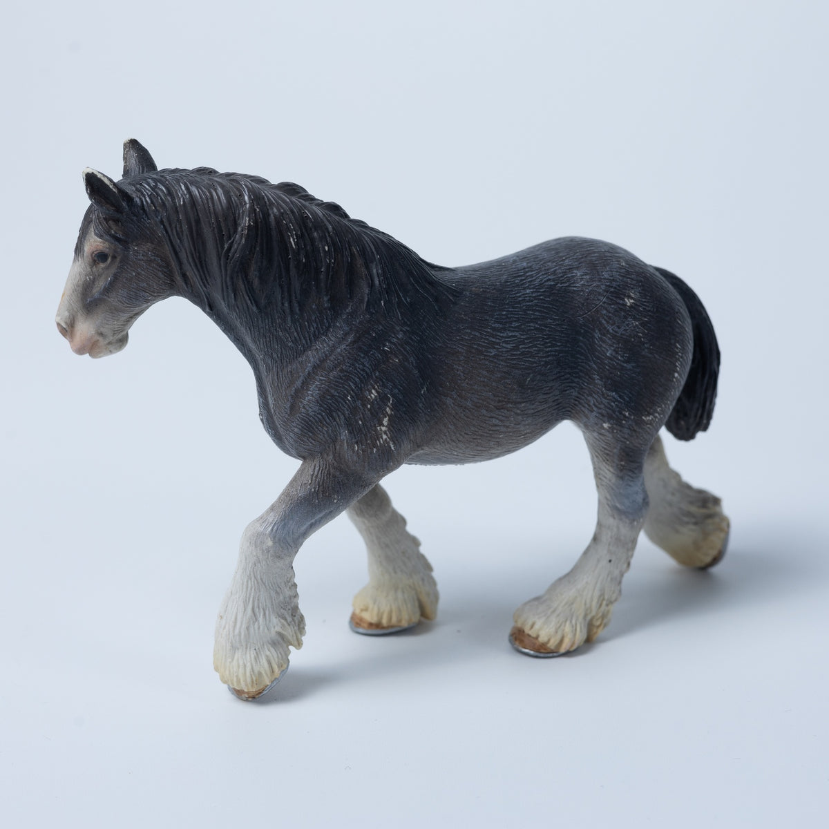 Schleich Tier Figur: Pferd / Clydesdale Stute (2004) - 13291 - Zustand Bespielt