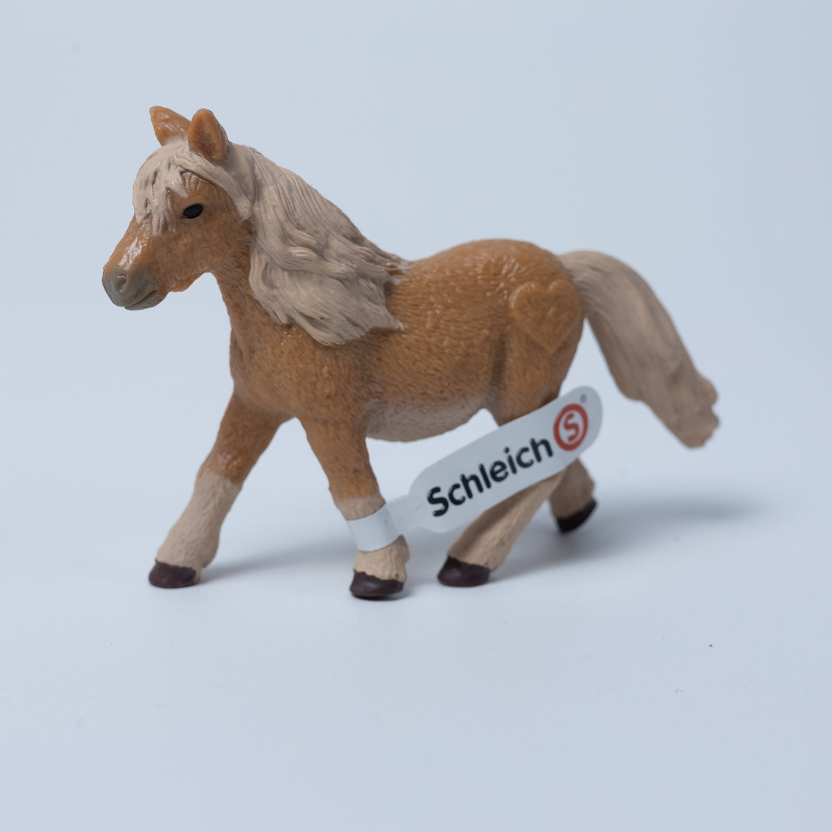 Schleich Tier Figur: Pony - McDonalds 2019 - 13750b - Mit Fahne / Banderole