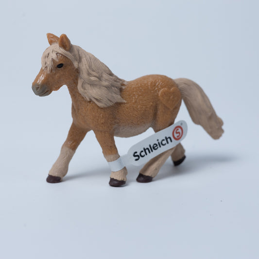 Schleich Tier Figur: Pony - McDonalds 2019 - 13750b - Mit Fahne / Banderole