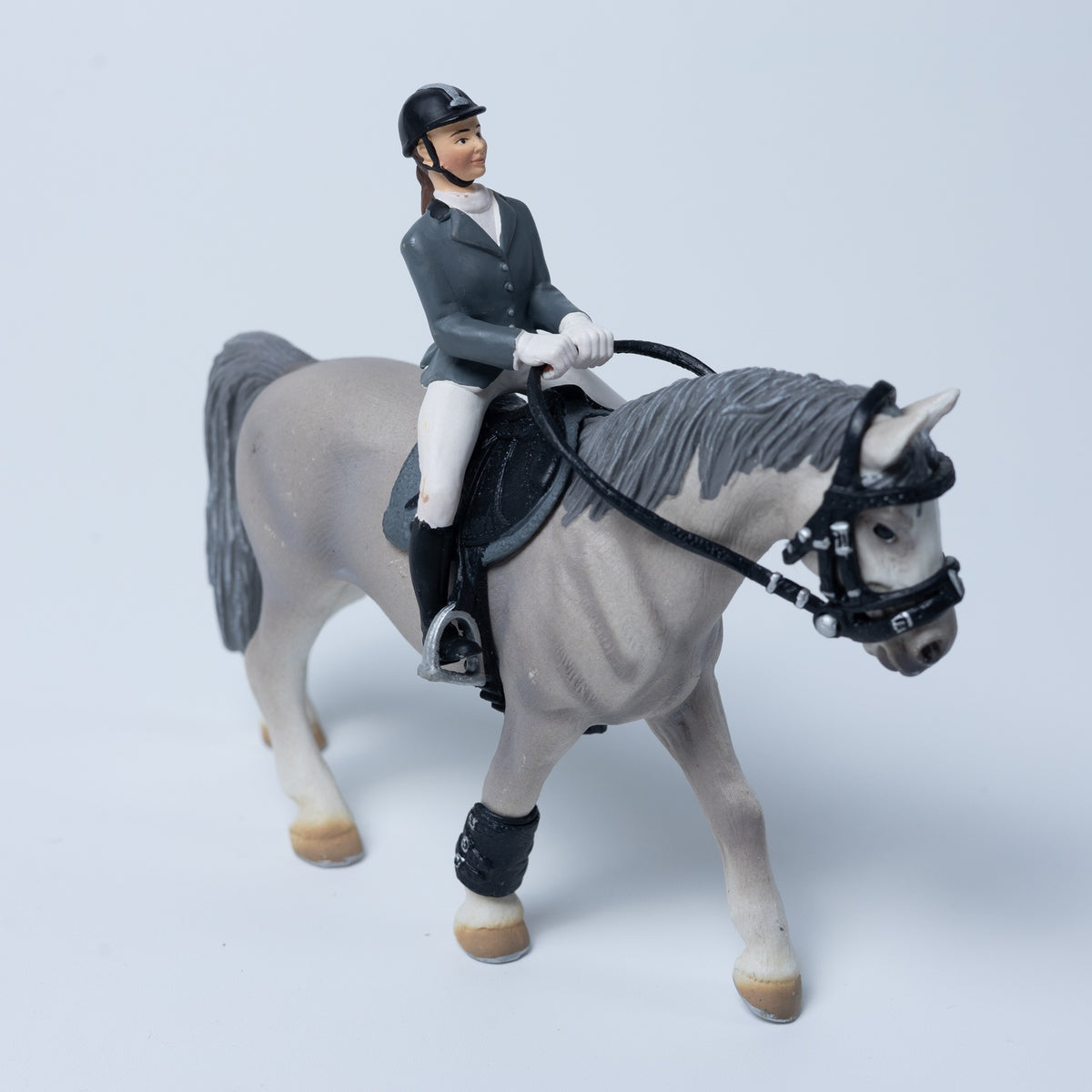 Schleich Tier Figur: Springreiter mit Pferd (2001) - 42020 - Zustand Sehr Gut