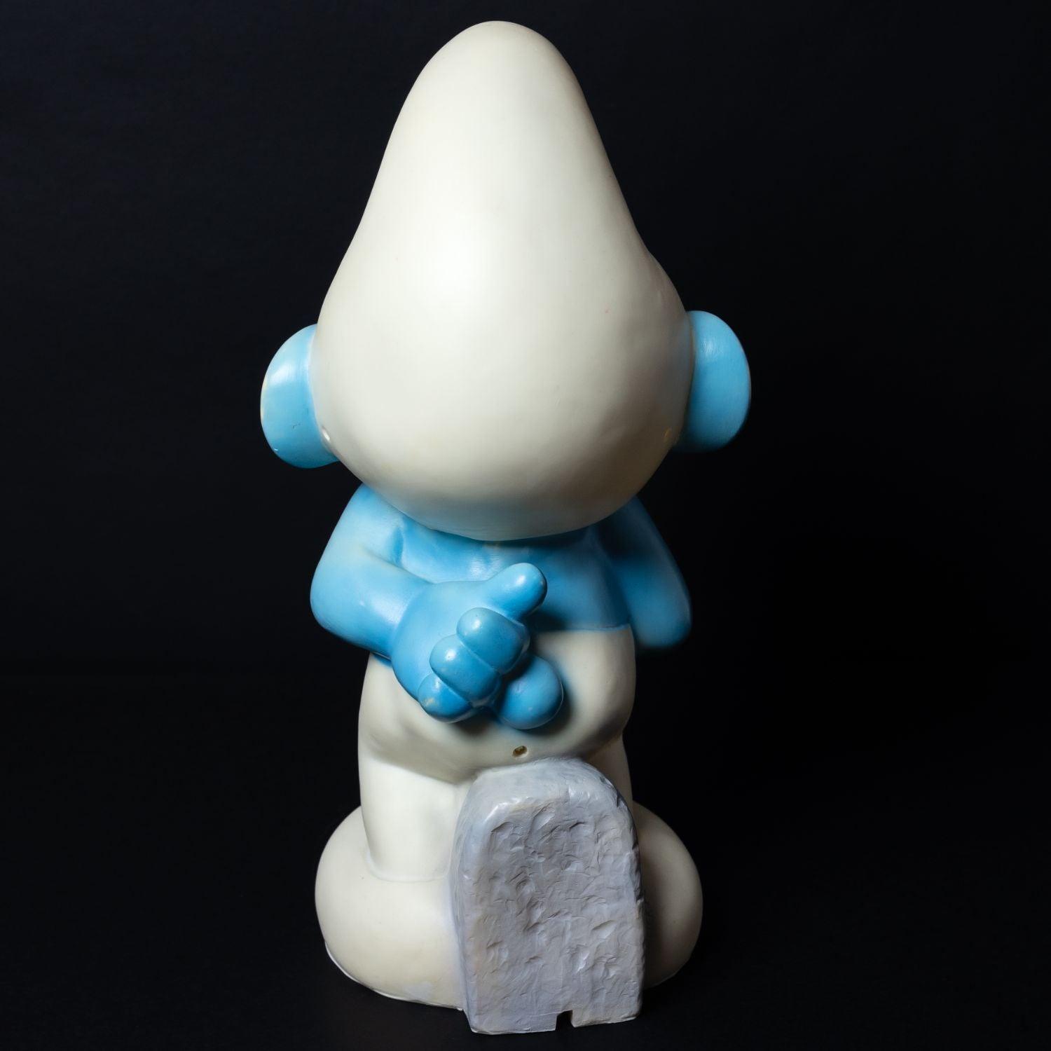 schlumpf-kunststoff-tischlampe-leuchte-vintage-peyo-1998-35-cm-ohne-fassung-3 - Utopia Collectibles