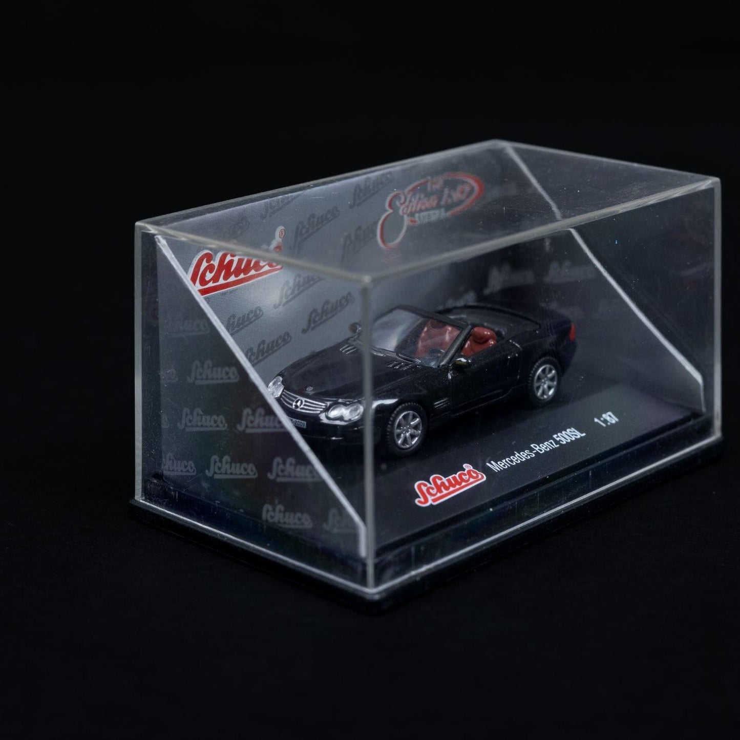 Schuco Mercedes-Benz 500SL - Modellauto 1:87 mit Mini-Showcase - Neuwertig