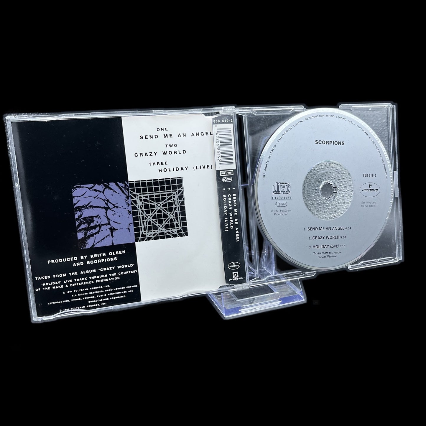 Scorpions - Send Me An Angel - 1991 - CD - Maxi-Single - Rock - Gebraucht