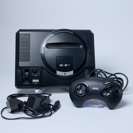 Sega Mega Drive - Konsole - PAL Konsole - 1 Controller - Getestet - Top Zustand