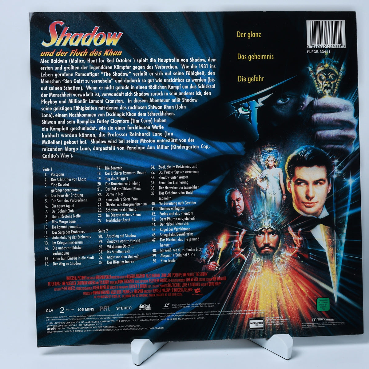Shadow und der Fluch des Khan - LaserDisc - Widescreen - Zustand Sehr Gut