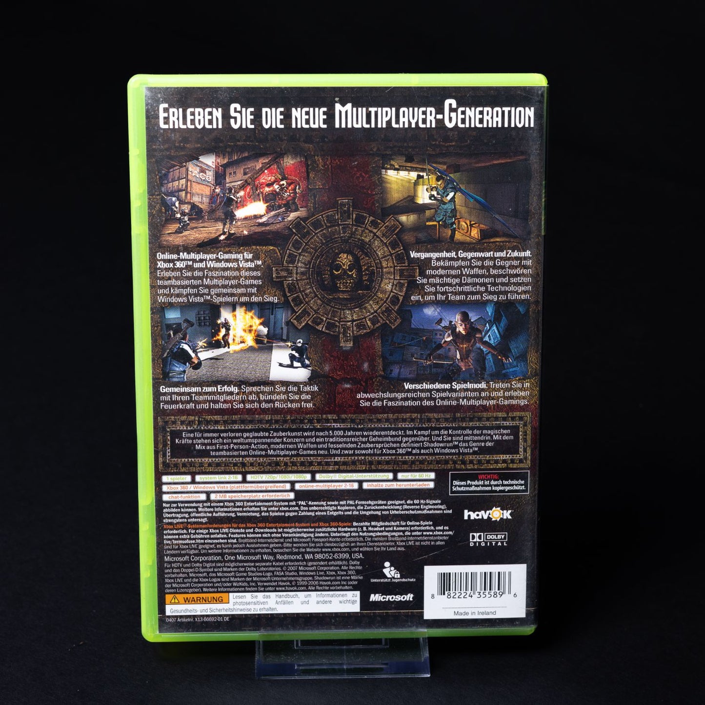 Shadowrun - XBOX 360 Spiel - PAL - CiB mit Anleitung - Zustand Sehr Gut