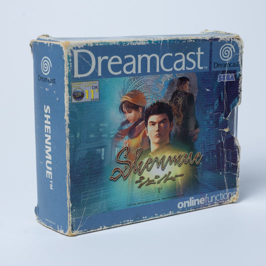 Shenmue - Dreamcast - 4 Discs mit Pappschuber - Zustand Okay - Case beschädigt