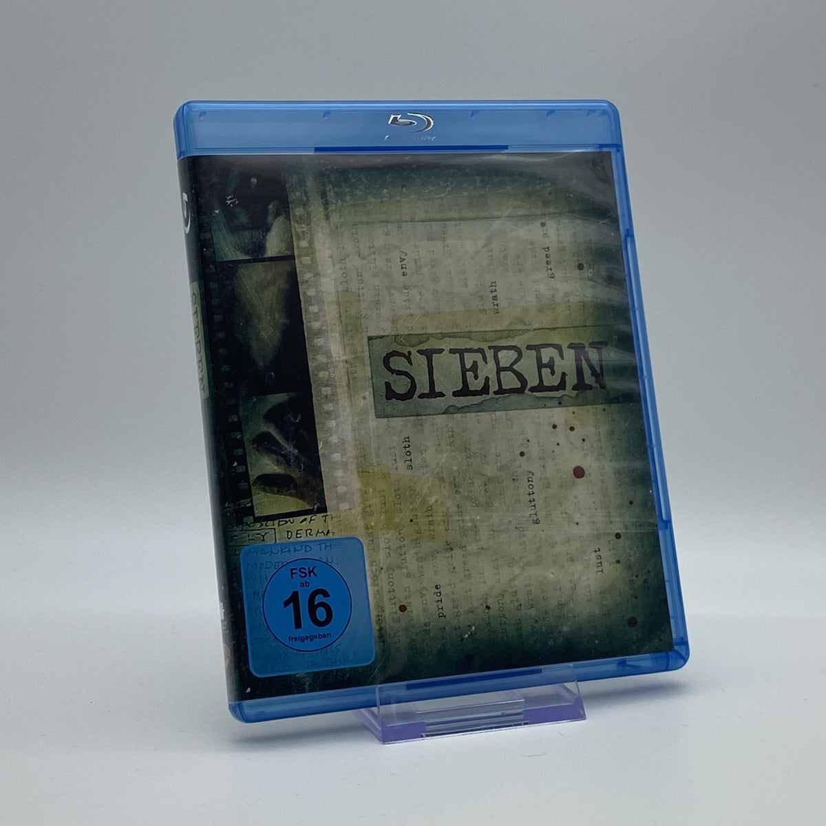Sieben - David Fincher - Brad Pitt, Morgan Freeman - Blu-Ray - Zustand Sehr Gut
