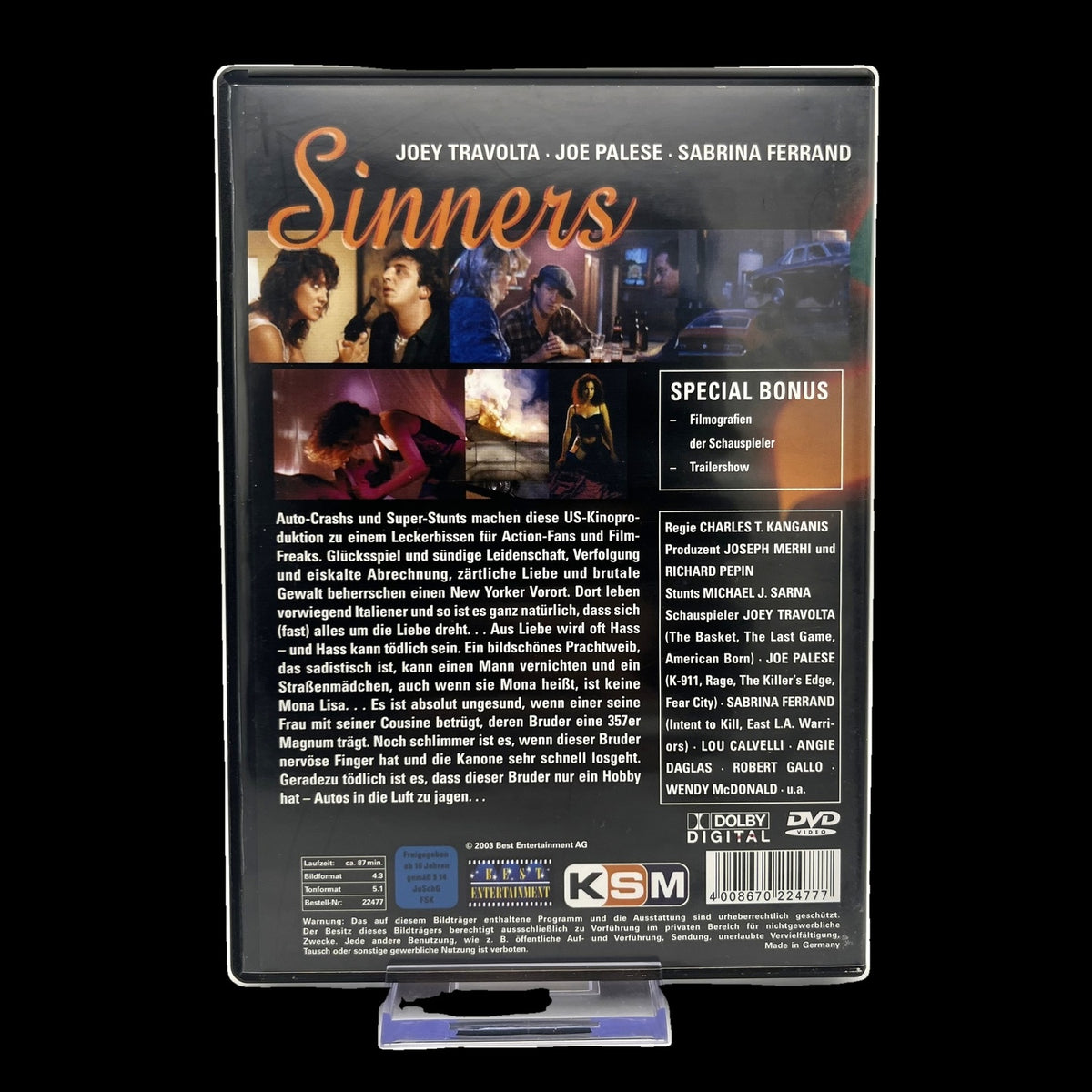 Sinners - Special Bonus - Filmografien - Trailershow - Action - DVD - Gebraucht