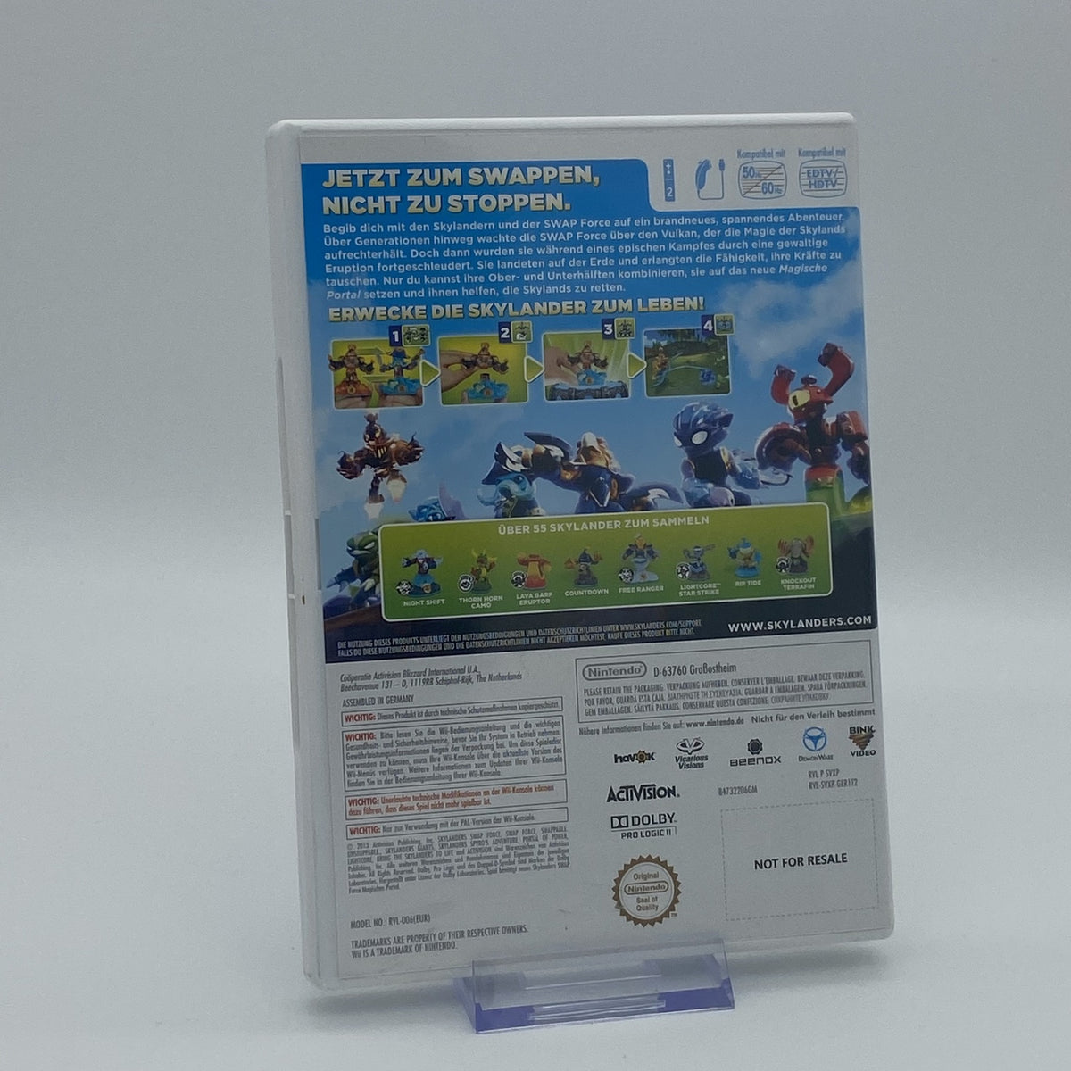 Skylanders Swap Force - Nintendo Wii - CiB - PAL - Deutsch - Zustand Sehr Gut