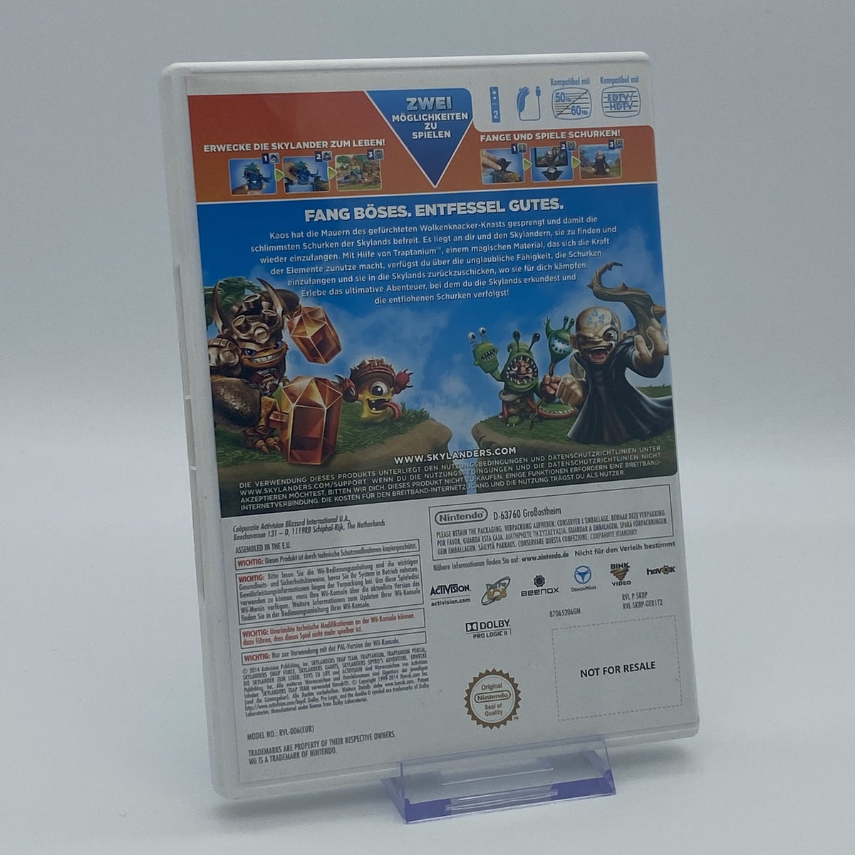 Skylanders Trap Team - Nintendo Wii - CiB - PAL - Deutsch - Zustand Sehr Gut