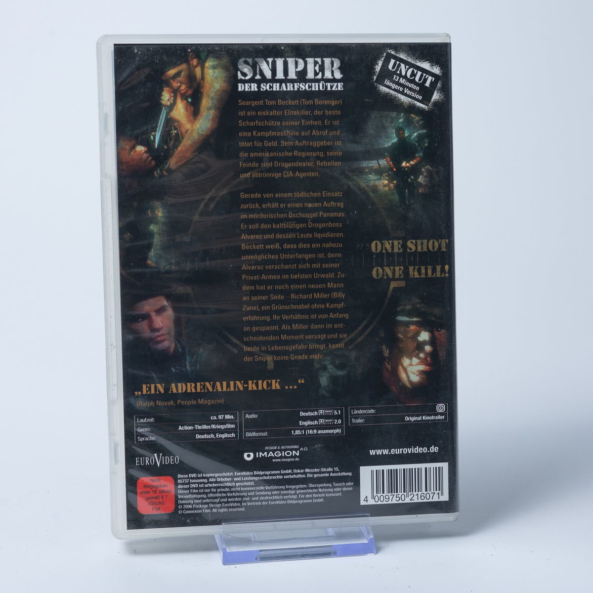 Sniper - Der Scharfschütze - Uncut - 13 Min. länger - Action - DVD - Gebraucht