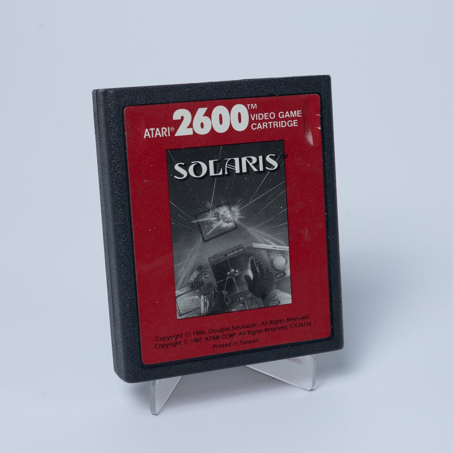 Solaris - Atari 2600 - Nur Modul - Red Label - Funktioniert - Zustand Sehr Gut