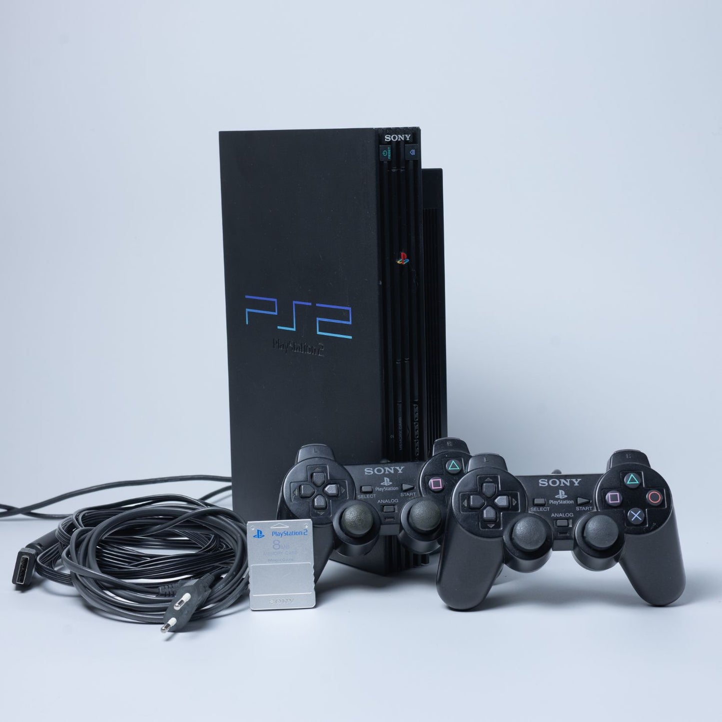 Sony Playstation 2 - PS2 PAL + 2 Original Controller & Memory Card - Top Zustand