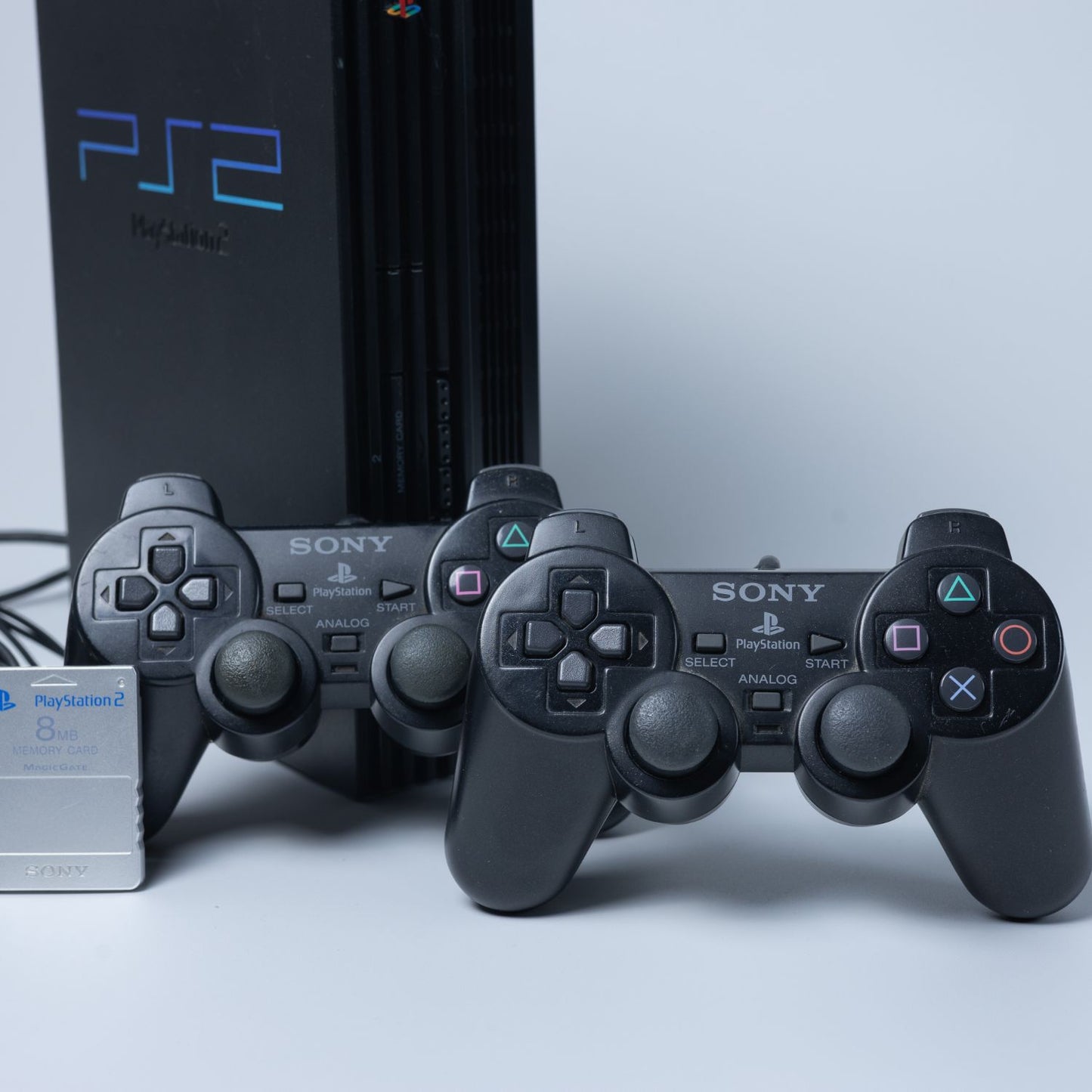 Sony Playstation 2 - PS2 PAL + 2 Original Controller & Memory Card - Top Zustand