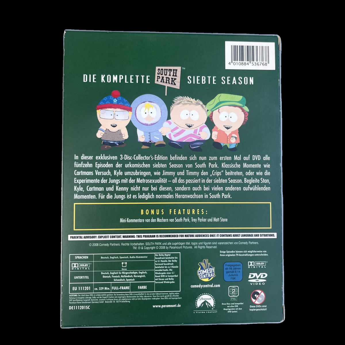 South Park - Staffel 7 - 3-Disc-Collector's-Edition - Komödie - DVD - Gebraucht
